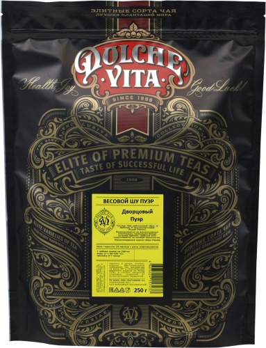 Дворцовый Пуэр DOLCHE VITA чай черный листовой, упак. 250 г. 