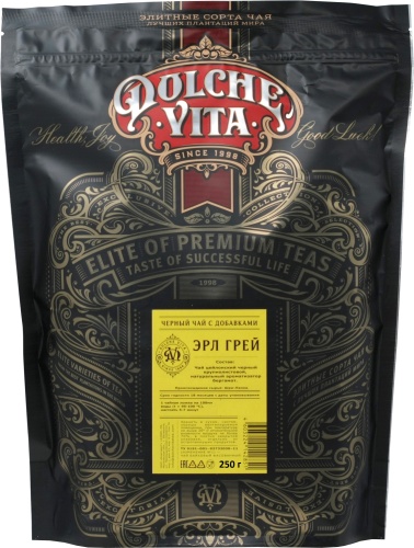 Эрл Грей классик DOLCHE VITA чай черный c добавками, упак. 250 г. 