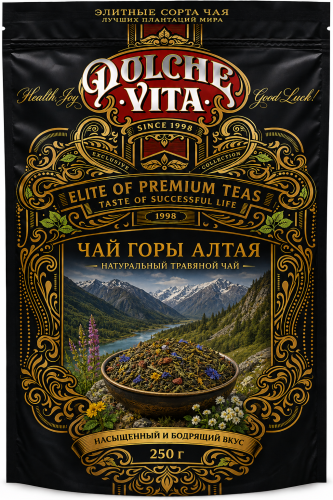 Горы Алтая DOLCHE VITA чай травяной листовой, упак. 250 г. 