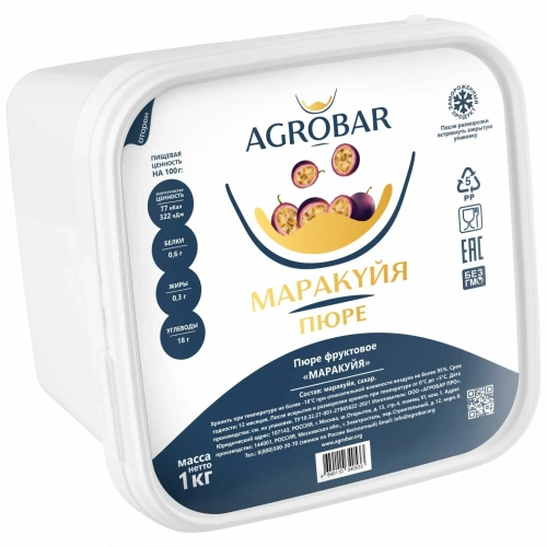 Пюре Маракуйя АГРОБАР, упак. 1 кг 