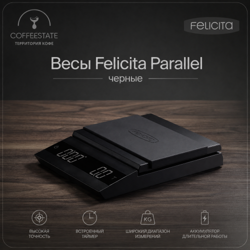 Весы Felicita Parallel черные 