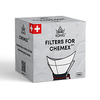 Фильтры бумажные для Chemex белые 100 шт. 