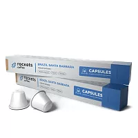 Бразилия Санта Барбара ROCKETS COFFEE кофе молотый в капсулах Nespresso, упак. 10 шт. 